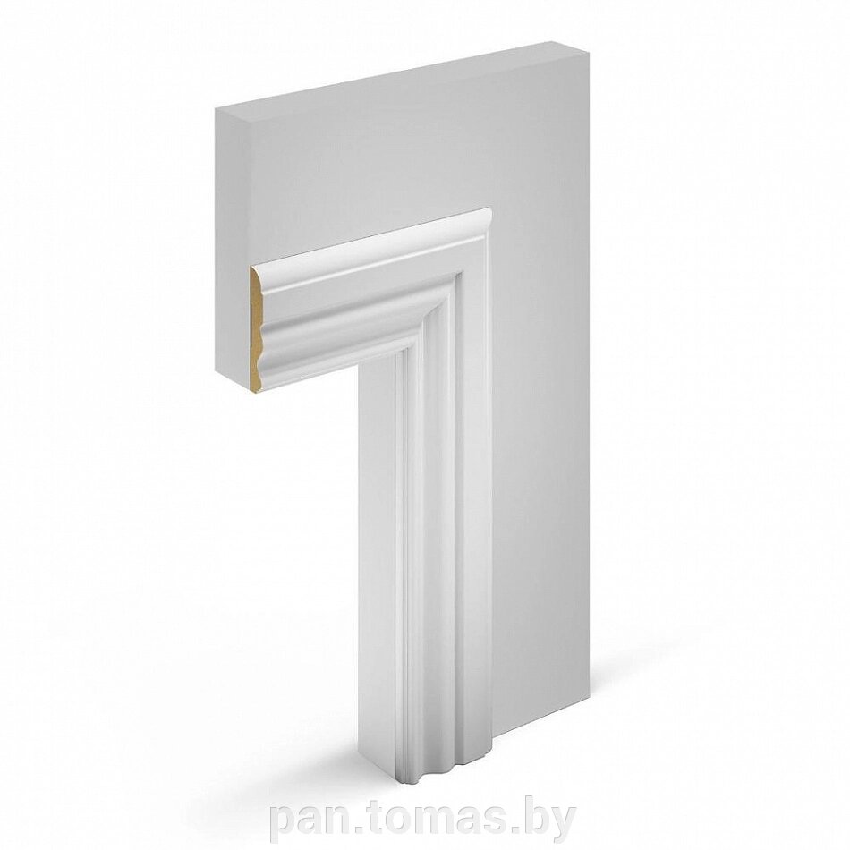 Наличник дверной Cosca Decor AN02, белый под покраску от компании Торговые линии - фото 1