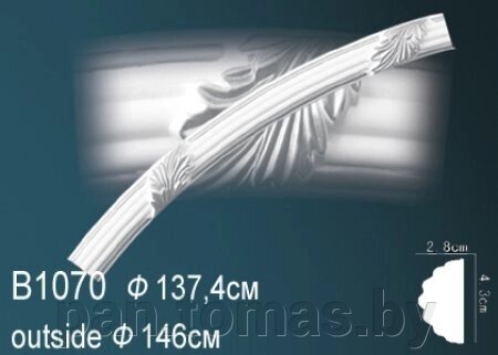 Обрамление для арки Перфект B1070 от компании Торговые линии - фото 1