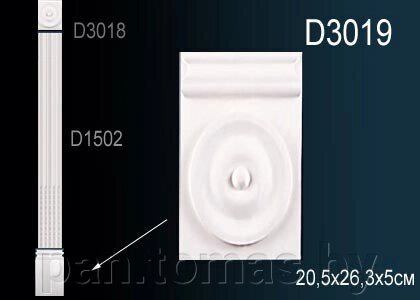 Основание декоративное из полиуретана Перфект D3019 от компании Торговые линии - фото 1