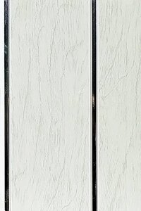 Панель ПВХ (пластиковая) лакированная Мастер Декор Софитто 2 Ольха серая 3000х200х8 - РАСПРОДАЖА