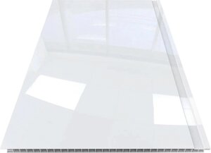 Панель ПВХ (пластиковая) лакированная Stella Slim Premium Белый Лак 2500*250*5