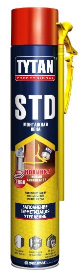 Пена монтажная бытовая Tytan Professional STD Эрго 750мл от компании Торговые линии - фото 1