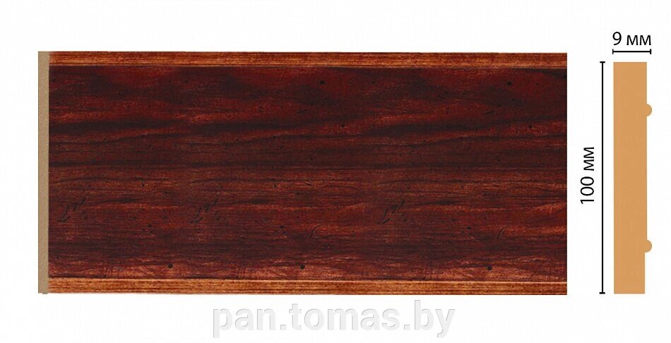Декоративная панель из полистирола Декомастер Красное дерево B10-1084 2400х100х9 - особенности