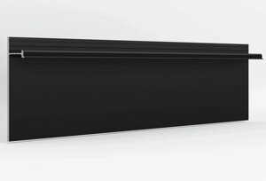 Плинтус напольный алюминиевый Laconistiq Strong скрытый усиленный черный матовый порошковый в Минске от компании Торговые линии