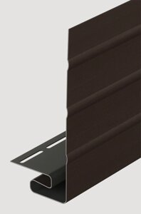 J-профиль с фаской для сайдинга Docke Premium Шоколад в Минске от компании Торговые линии