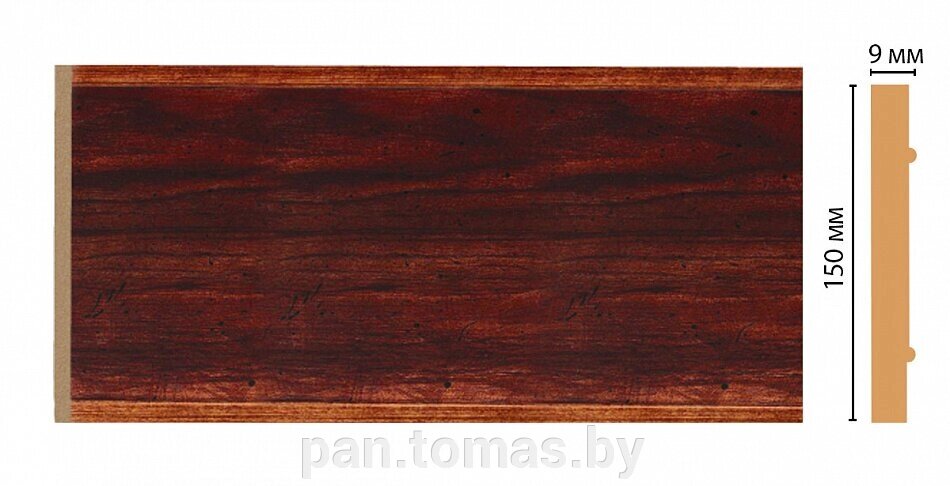 Декоративная панель из полистирола Декомастер Красное дерево B15-1084 2400х150х9 - опт