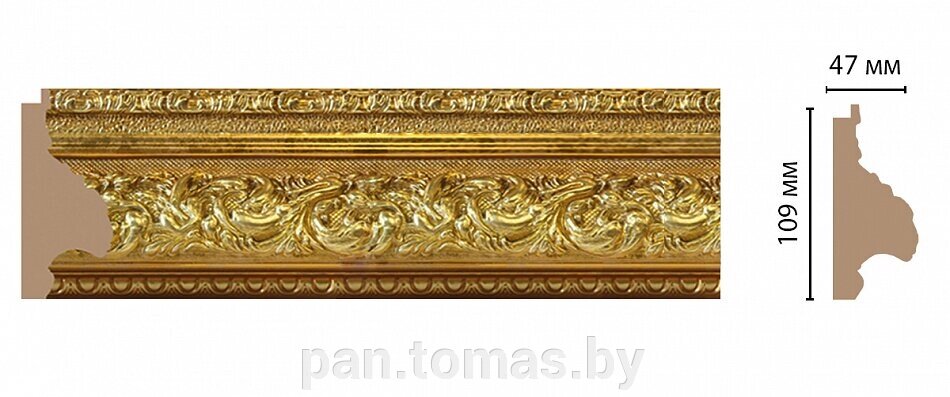 Декоративный багет для стен Декомастер Античное золото 230-1543 - гарантия