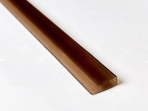 Торцевой профиль для поликарбоната Сэлмакс Групп 6 мм бронза (коричневый), 2100мм в Минске от компании Торговые линии