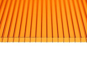 Поликарбонат сотовый Royalplast Оранжевый 6000*2100*6 мм, 1,04 кг/м2 в Минске от компании Торговые линии