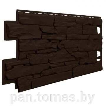 Фасадная панель (цокольный сайдинг) Vox Vilo Stone Dark brown - Торговые линии