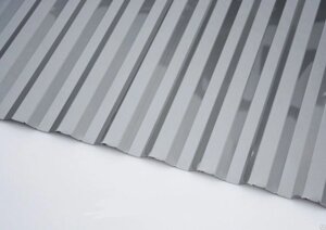 Поликарбонат профилированный Юг-Ойл-Пласт Серый 2000*1050*0,8 мм (трапеция), 1,0 кг/м2 в Минске от компании Торговые линии