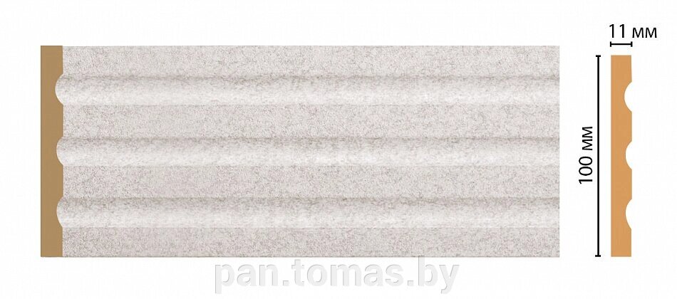 Пилястра из пенополистирола Декомастер Классический белый D201-19D от компании Торговые линии - фото 1