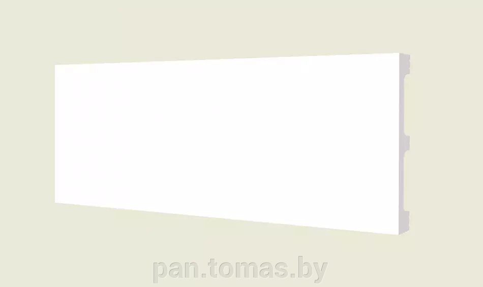 Плинтус напольный из дюрополимера Decor-Dizayn Белая Лепнина DD 708 от компании Торговые линии - фото 1