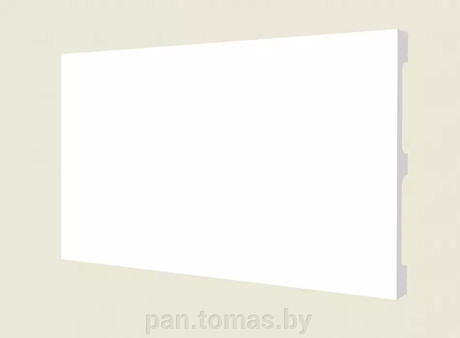 Плинтус напольный из дюрополимера Decor-Dizayn Белая Лепнина DD 710 от компании Торговые линии - фото 1