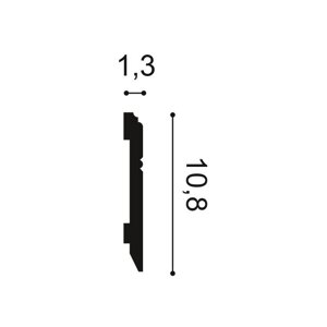Плинтус напольный из дюрополимера Orac Decor SX105