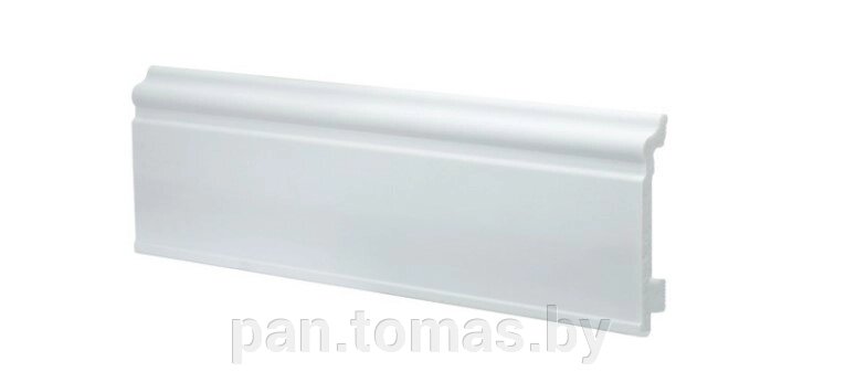Плинтус напольный из экополимера Winart Ампир Pro HDPS Белый матовый, 80 мм от компании Торговые линии - фото 1