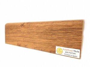 Плинтус напольный МДФ Teckwood Цветной 75 мм, Дуб Рустик (Oak Rustic)