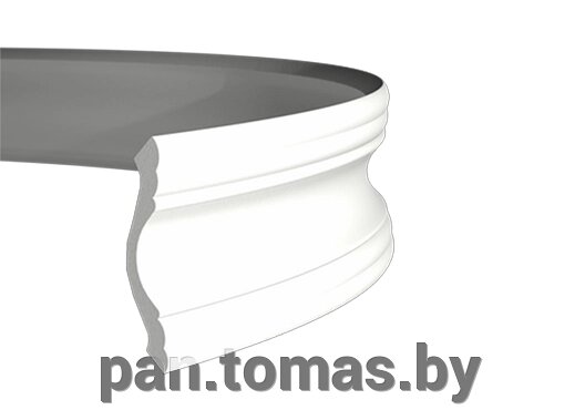 Плинтус потолочный из пенополиуретана Европласт 1.50.102 гибкий от компании Торговые линии - фото 1
