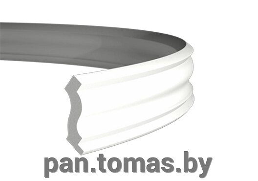 Плинтус потолочный из пенополиуретана Европласт 1.50.103 гибкий от компании Торговые линии - фото 1