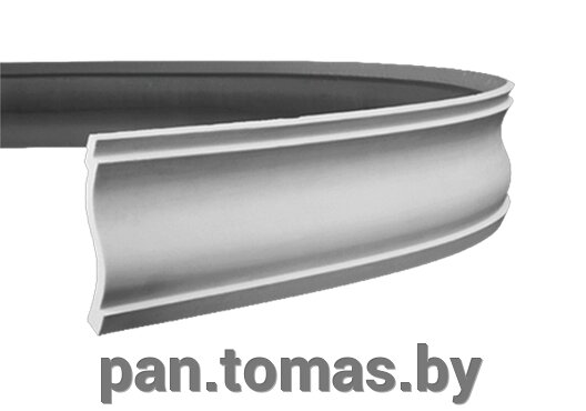 Плинтус потолочный из пенополиуретана Европласт 1.50.131 гибкий от компании Торговые линии - фото 1