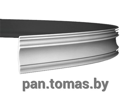 Плинтус потолочный из пенополиуретана Европласт 1.50.139 гибкий от компании Торговые линии - фото 1