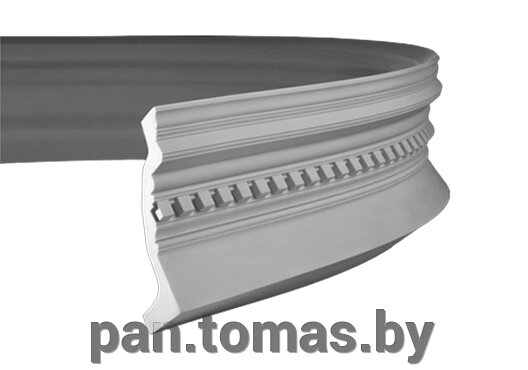 Плинтус потолочный из пенополиуретана Европласт 1.50.153 гибкий от компании Торговые линии - фото 1