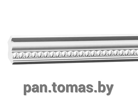 Плинтус потолочный из пенополиуретана Европласт 1.50.206 от компании Торговые линии - фото 1