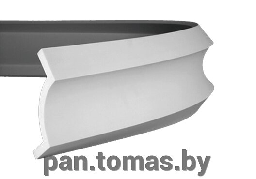 Плинтус потолочный из пенополиуретана Европласт 1.50.264 гибкий от компании Торговые линии - фото 1
