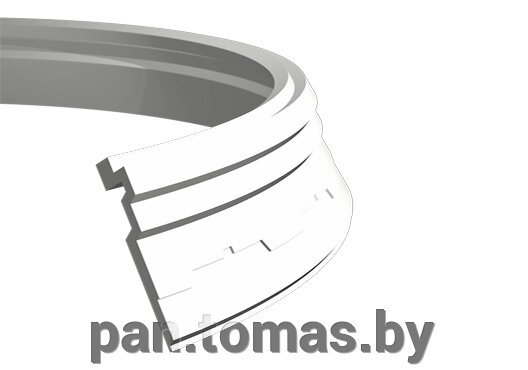 Плинтус потолочный из пенополиуретана Европласт 1.50.267 гибкий от компании Торговые линии - фото 1