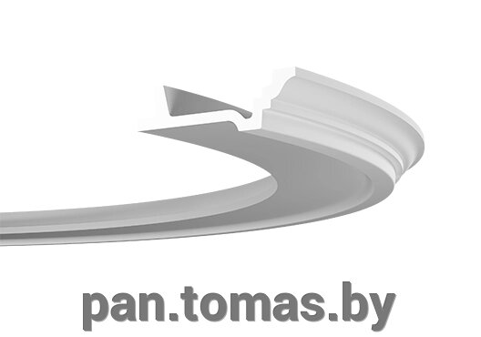 Плинтус потолочный из пенополиуретана Европласт 1.50.277 гибкий от компании Торговые линии - фото 1
