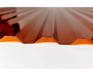 Поликарбонат профилированный Сэлмакс Групп МП-20 Бронза (коричневый) 3000*1150*0,8 мм (трапеция)