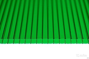 Поликарбонат сотовый Сэлмакс Групп Мастер зеленый 6000*2100*3,8 мм, 0,48 кг/м2