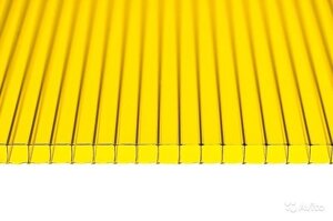 Поликарбонат сотовый Сэлмакс Групп Мастер желтый 6000*2100*3,8 мм, 0,48 кг/м2