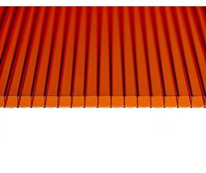 Поликарбонат сотовый Сэлмакс Групп Скарб бронза (коричневый) 6000*2100*6 мм, 0,86 кг/м2