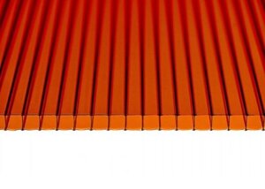 Поликарбонат сотовый Сэлмакс Групп Скарб-про бронза (коричневый) 6000*2100*4 мм, 0,7 кг/м2