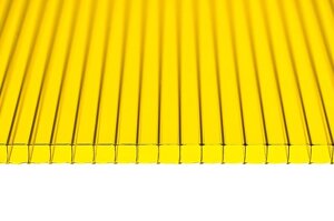 Поликарбонат сотовый Сибирские теплицы Желтый 6000*2100*4 мм, 0,55 кг/м2