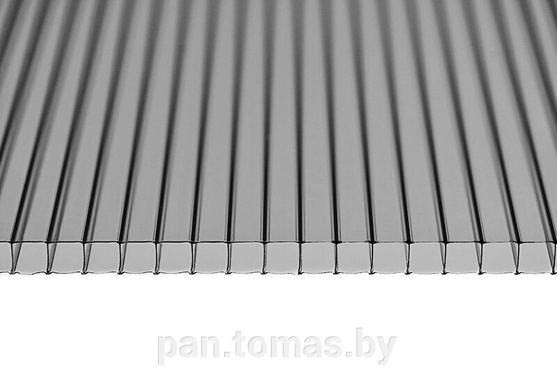 Поликарбонат сотовый TitanPlast Серый 6000*2100*10 мм, 1,4 кг/м2 от компании Торговые линии - фото 1