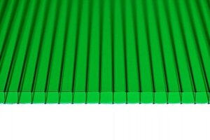 Поликарбонат сотовый TitanPlast Зеленый 6000*2100*4 мм, 0,48 кг/м2