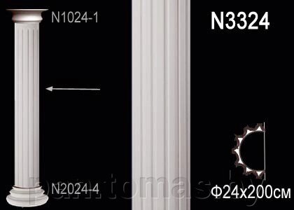 Полуколонна из полиуретана Перфект N3324 от компании Торговые линии - фото 1