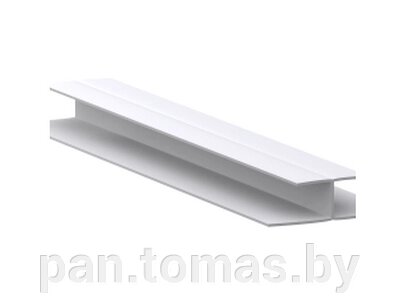 Профиль для панелей ПВХ ДекоПласт Снежана 7 мм, H-образный (DekoMold) от компании Торговые линии - фото 1
