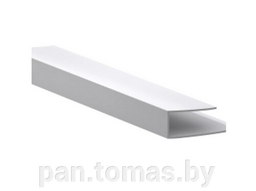 Профиль для панелей ПВХ ДекоПласт Снежана белый 7 мм Стартовый от компании Торговые линии - фото 1
