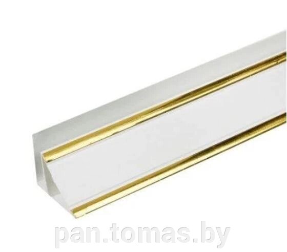 Профиль для панелей ПВХ Мастер Декор Софитто Золото 3 м от компании Торговые линии - фото 1