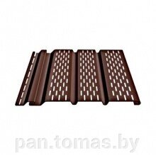 Софит виниловый Docke Premium Шоколад, перфорированный от компании Торговые линии - фото 1