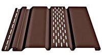 Софит виниловый Docke Standart Шоколад, с частичной перфорацией от компании Торговые линии - фото 1