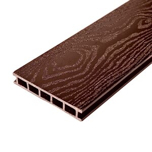 Террасная доска (декинг) из ДПК KronParket Albero Bagnato Шоколад 6000*152*24 мм