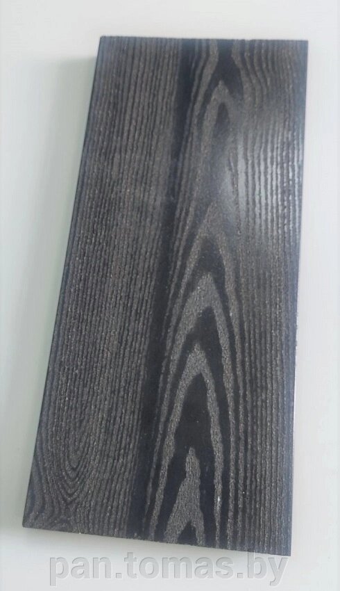 Террасная доска (декинг) из ДПК Терропласт на основе ПВХ, 165х4000мм Черная, брашированная от компании Торговые линии - фото 1