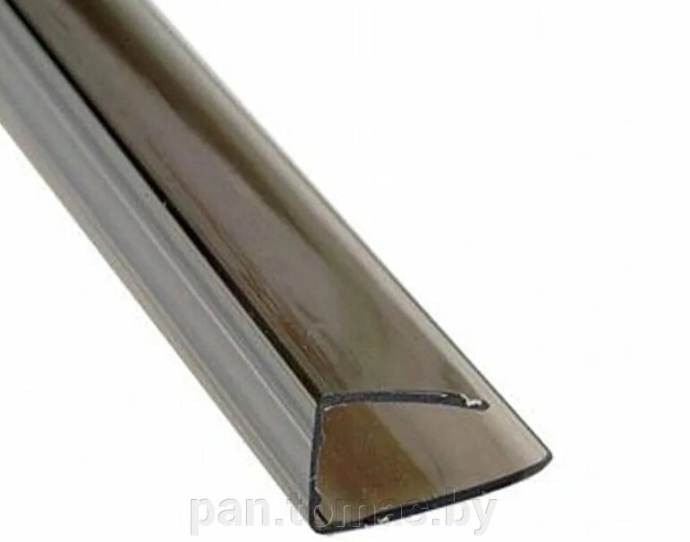 Торцевой профиль для поликарбоната Сэлмакс Групп 10 мм серый (тонированный), 2100мм от компании Торговые линии - фото 1