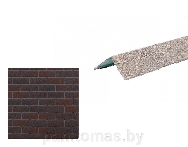 Угол наружный для гибких фасадных панелей Технониколь Hauberk Фламандский от компании Торговые линии - фото 1
