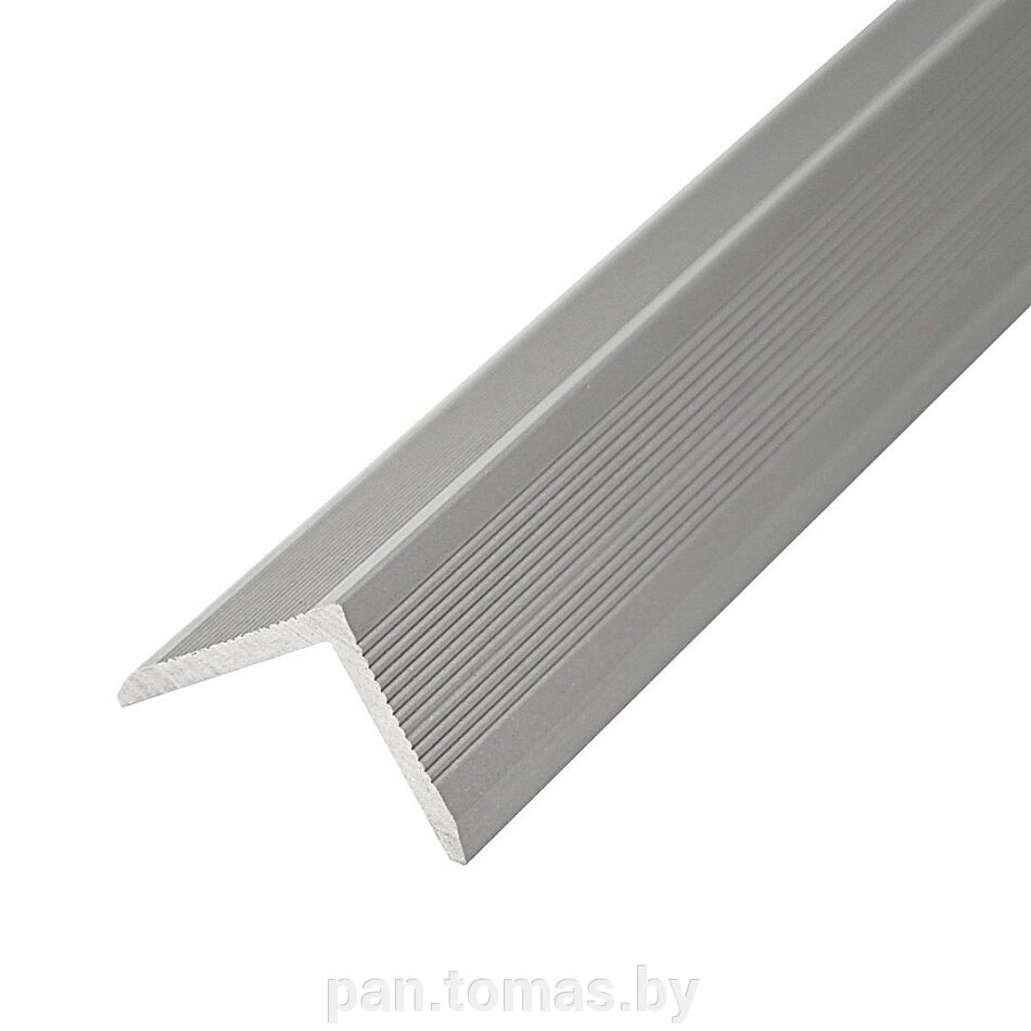 Уголок ДПК для террасной доски KronParket 54*45 мм, серебро от компании Торговые линии - фото 1