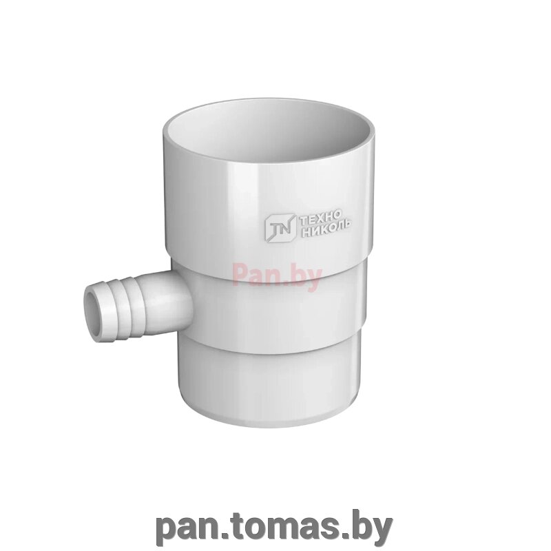 Водосборник водосточный универсальный Технониколь 125/82 белый, RAL 9003 от компании Торговые линии - фото 1